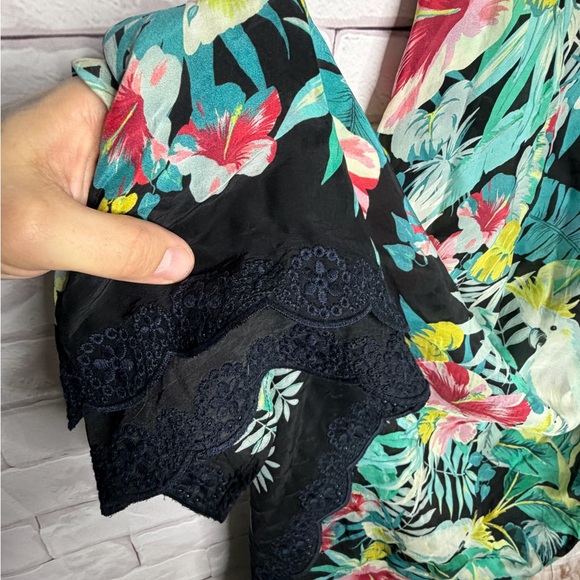 Johnny Was Tropical Botanical Maxi Dress | Resortcore Boho Luxe Island / Size XS - Picture 7 of 10